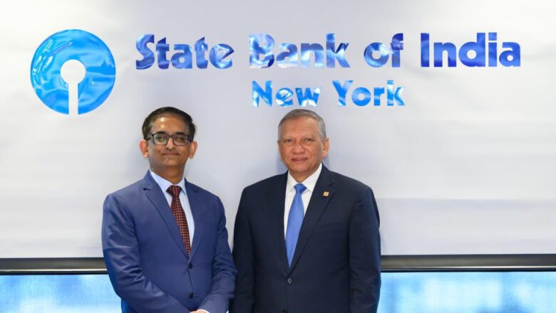 Leonardo Aguilera realiza visita al State Bank of India en Nueva York para fortalecer relaciones internacionales