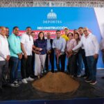Ministro Kelvin Cruz inicia reconstrucción de dos multiusos en Hermanas Mirabal