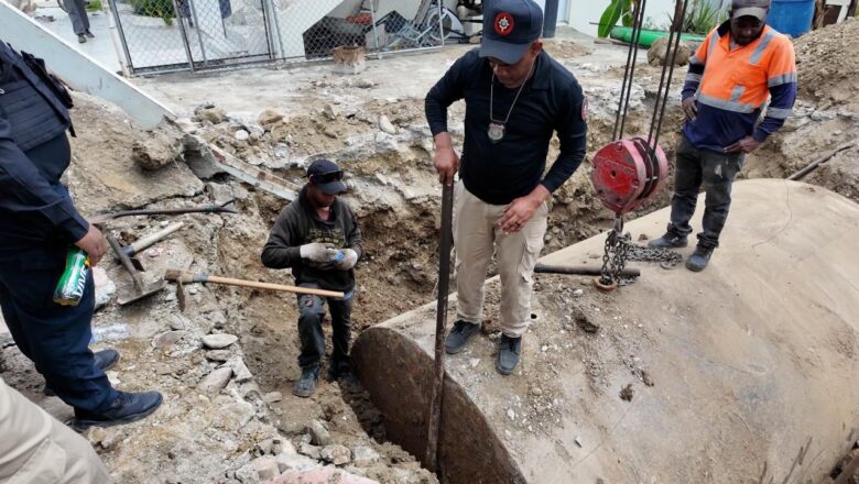 MICM y CECCOM desmantelan estación clandestina que operaba con tanques soterrados en San Juan