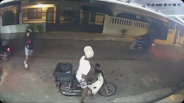 Policía Nacional investiga y da seguimiento a asalto a repartidor (delivery) en sector Alma Rosa I, SDE; el delito fue captado en video y difundido en redes sociales