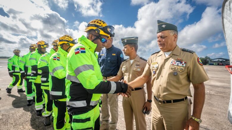 Gobierno dominicano envía nuevo contingente de rescatistas a Venezuela para reforzar las labores de búsqueda y rescate