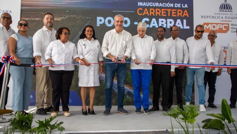 Presidente Abinader inaugura carretera Cabral–Polo y fortalece conexión vial para el desarrollo del Sur