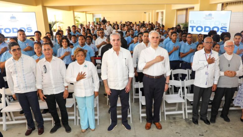 Presidente Luis Abinader inaugura ampliación del Centro Educativo San Vicente de Paúl en Los Mina, que beneficiará a más de 2,000 estudiantes