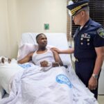 Director general de la Policía visita agente herido en cumplimiento de su deber en Barahona