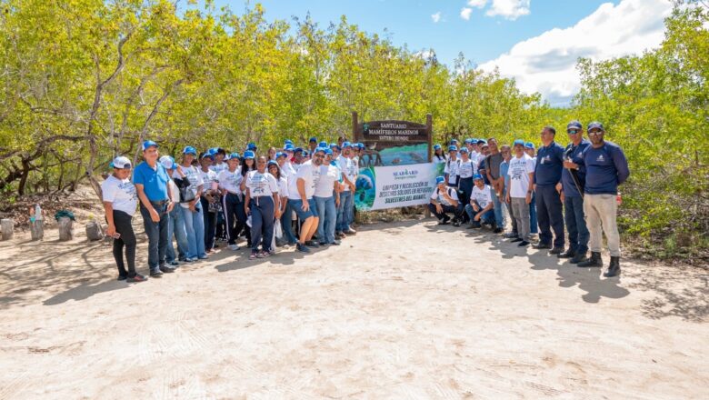 Empresa Seaboard realiza un operativo de recogida de desechos sólidos en el Santuario de Mamíferos Marinos de Manatí Puerto Plata*